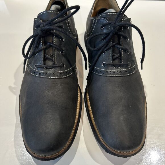 Cole Haan Lunargrand Saddle Oxfords Shoes Mens 12 M Midnight